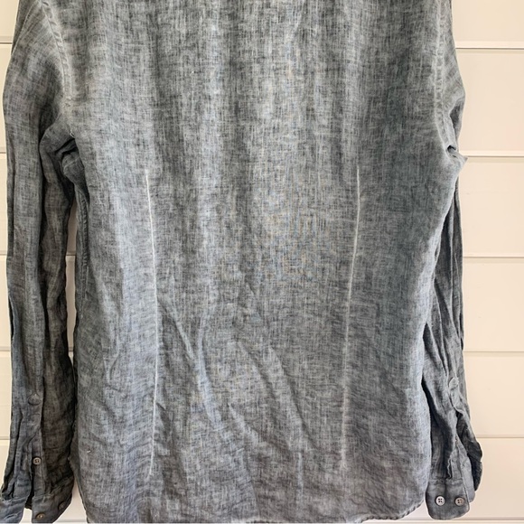 JOHN VARVATOS ARTISAN Button Down Linen Shirt Men’s Size Large - Picture 6 of 8